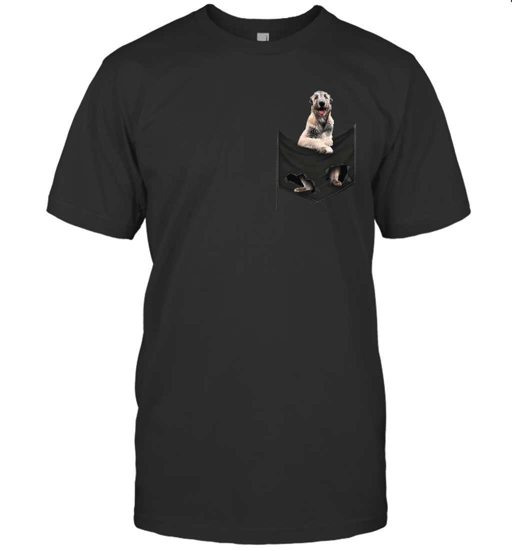 Irish Wolfhound in your pocket unisex shirt gift for dogs lovers owners