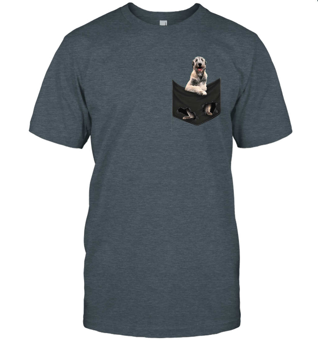 Irish Wolfhound in your pocket unisex shirt gift for dogs lovers owners