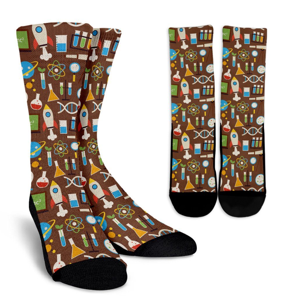 Science Pattern I Socks