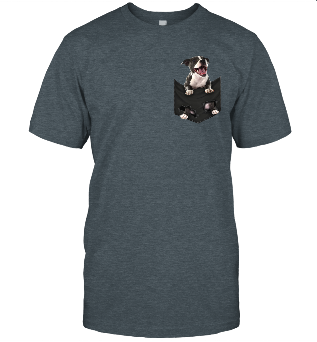 Staffordshire bull terrier in your pocket unisex shirt gift for dogs lovers owners