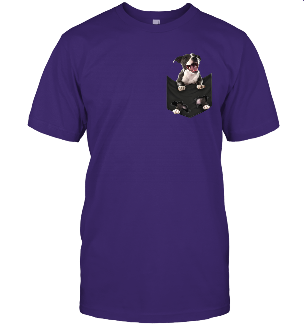 Staffordshire bull terrier in your pocket unisex shirt gift for dogs lovers owners