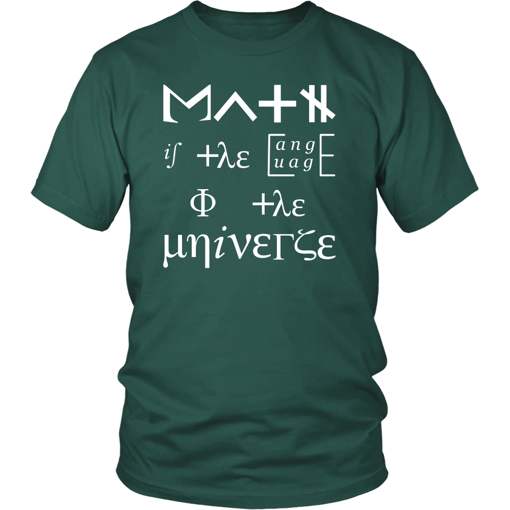 T-shirt - Cool Math Geek T Shirts Gifts-Math Is The Language Of The Universe