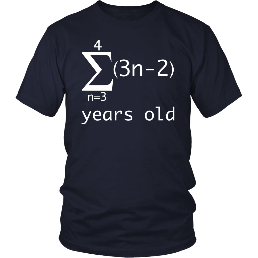 T-shirt - Funny Math Geek T Shirt-17 Years Old, 17th Birthday For Boys Girls