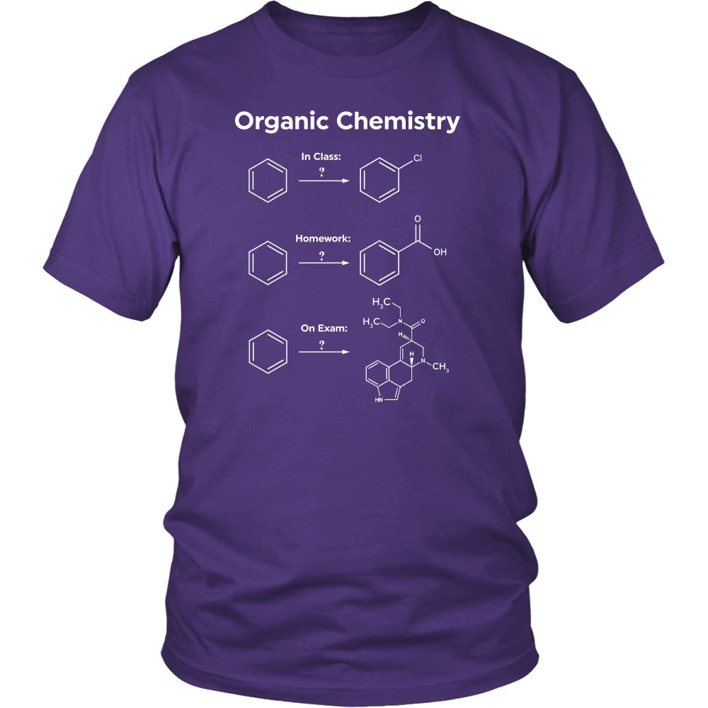 T-shirt - Funny Organic Chemistry Joke T Shirts Gifts-Class Homework Exam