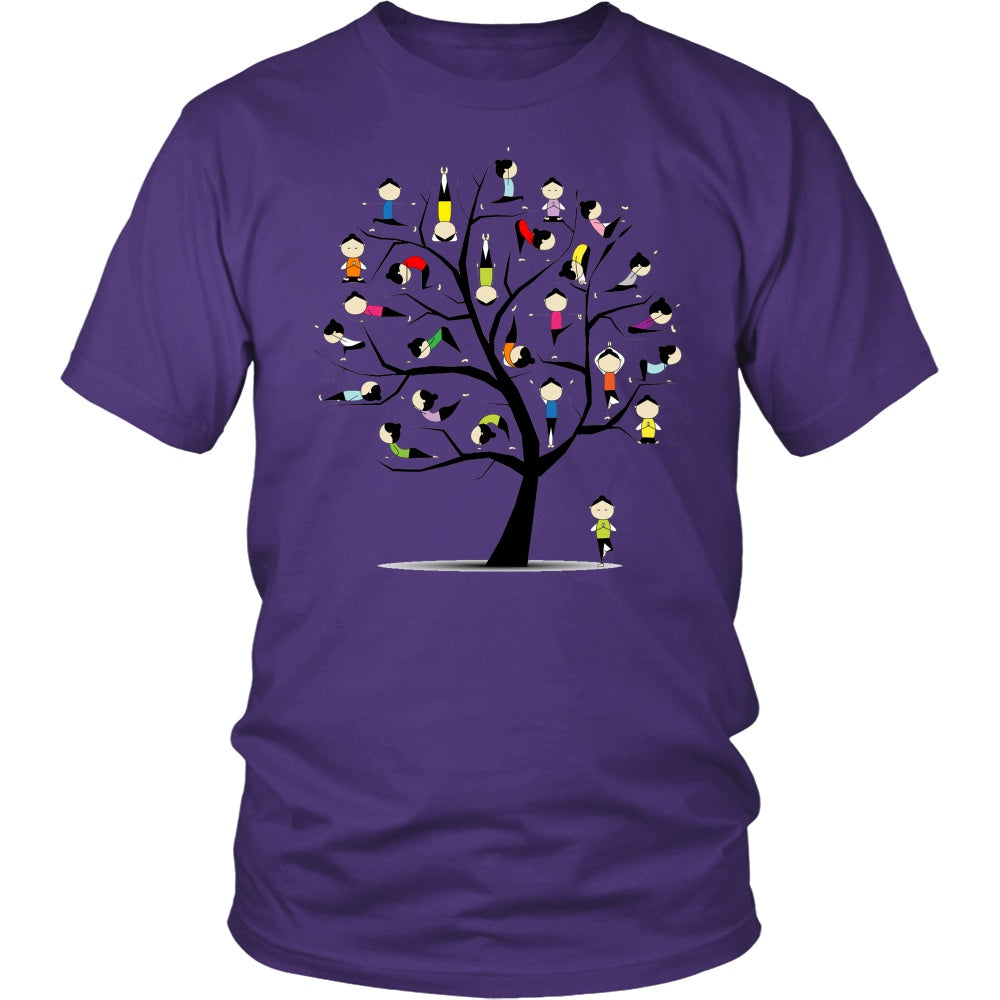 T-shirt - Funny Yoga Practice Tree Women Men T-Shirts Gift