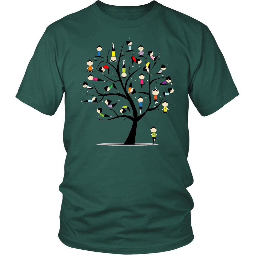 T-shirt - Funny Yoga Practice Tree Women Men T-Shirts Gift
