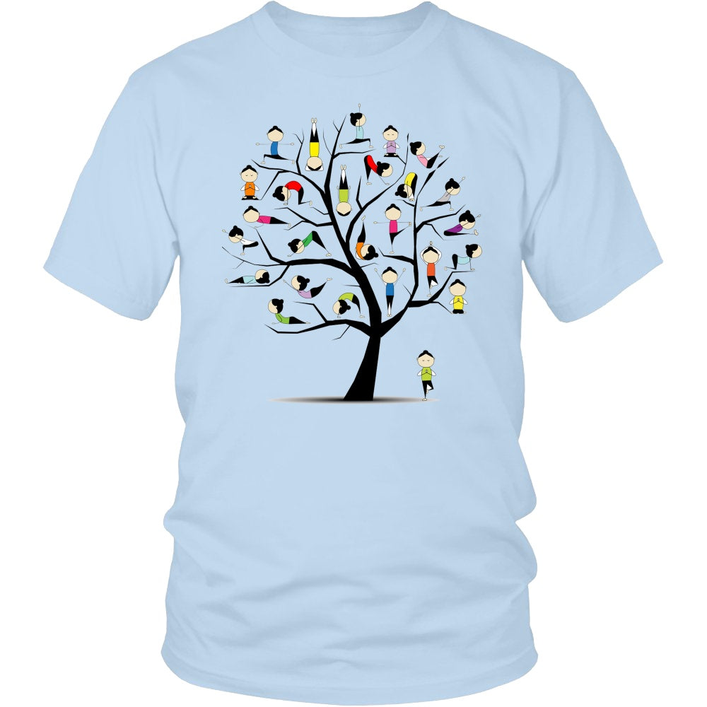 T-shirt - Funny Yoga Practice Tree Women Men T-Shirts Gift
