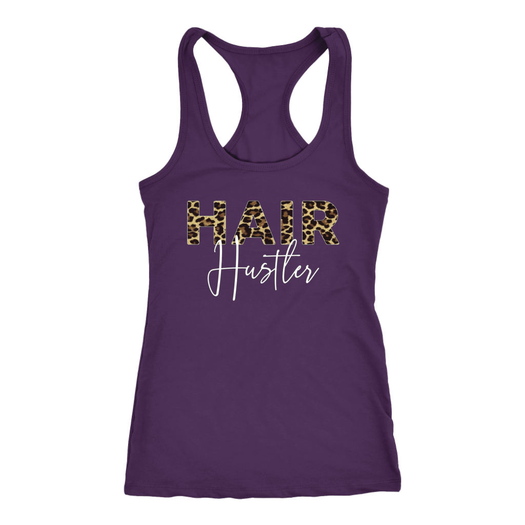 Hairstylist Hairdresser Hair Hustler Leopard Funny Gift Idea