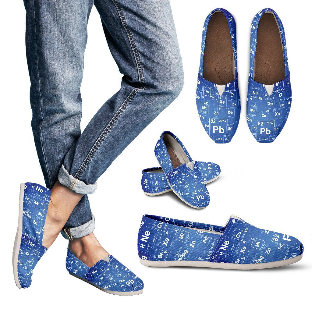 Women's Casual Shoes-Periodic Table Of Elements