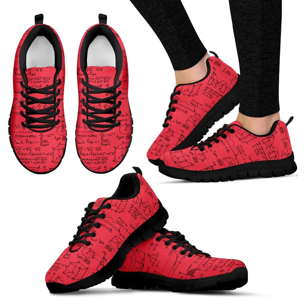 Women Math Equations Shoes Cool Gifts for Math Lovers