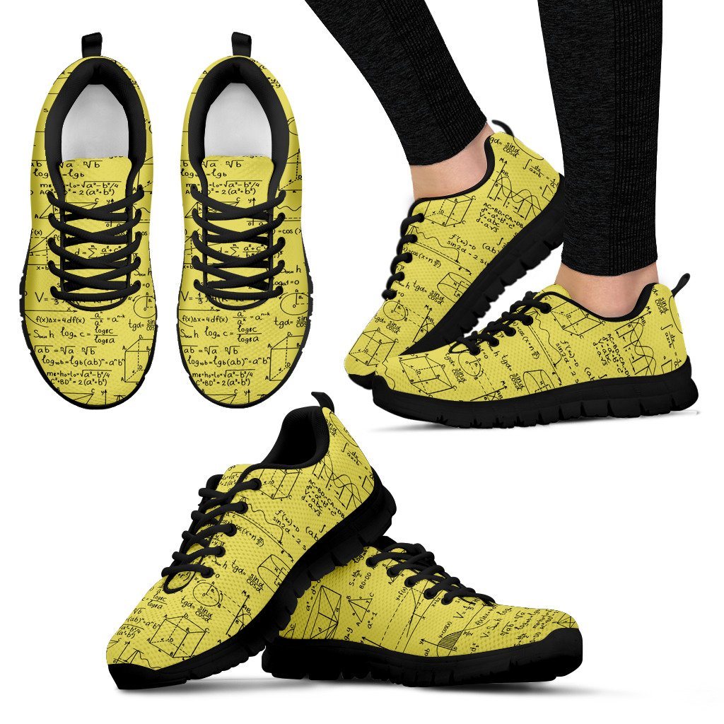 Women Math Equations Shoes Cool Gifts for Math Lovers