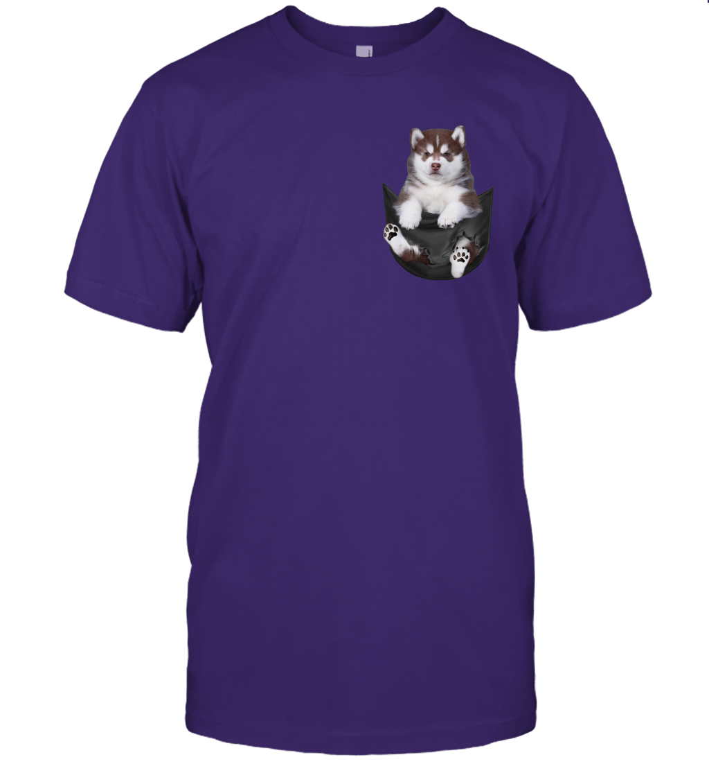 Husky in your pocket unisex shirt gift for dogs lovers owners