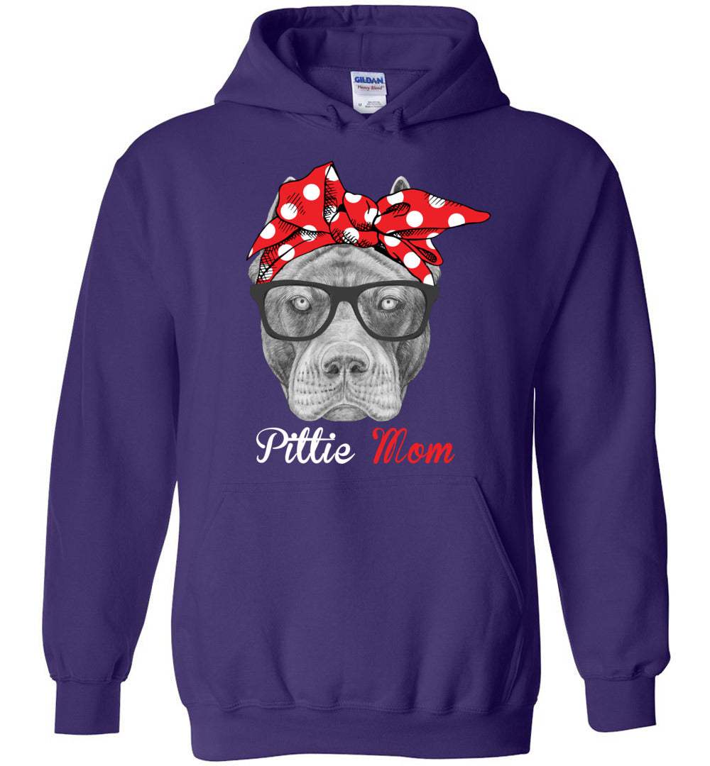 Pittie mom TS hoodie