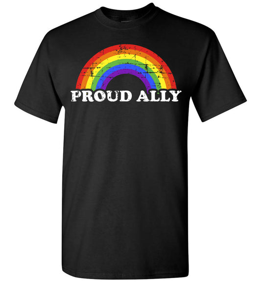 Proud Ally with Rainbow