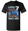Level 7 Unlocked Awesome 2015 Video Game 7th Birthday Boy 7 Years Old Unisex Shirt Gift Boys Girls