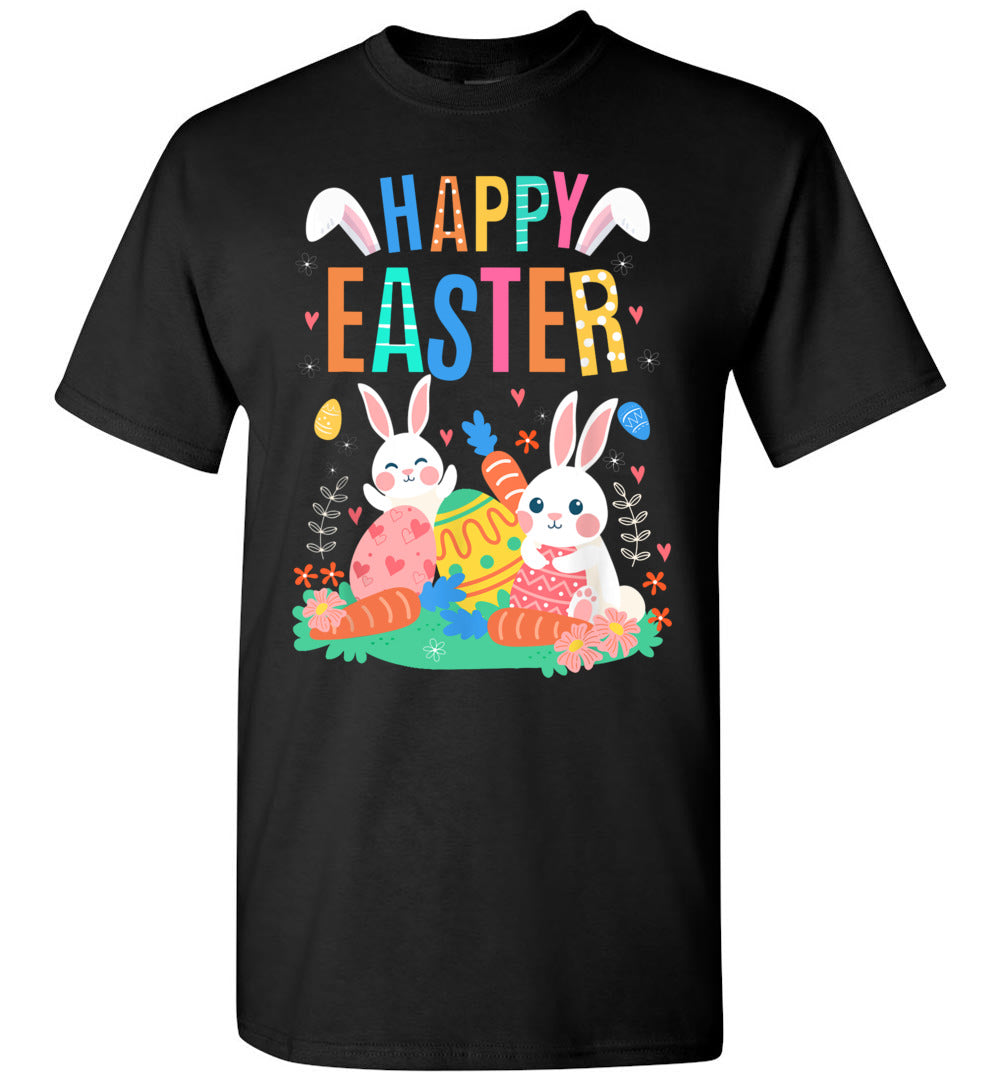2023 Happy Easter Day Cute Bunny with Eggs Easter Unisex Shirt Gift Women Men