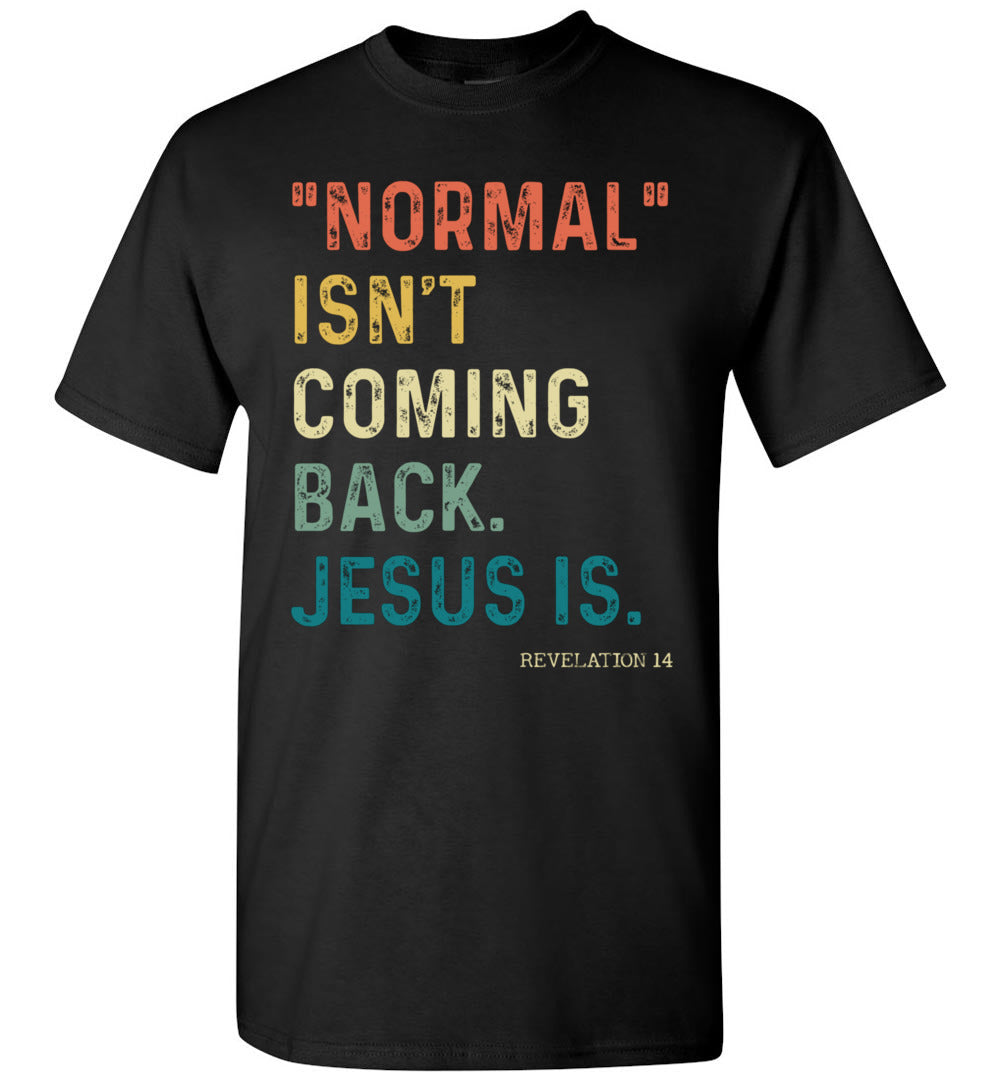 2023 Normal Isn't Coming Back But Jesus is Revelation Christian God (1) Unisex Shirt Gift Women Men