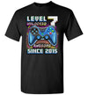 Level 7 Unlocked Awesome 2015 Video Game 7th Birthday Boy 7 Years Old Unisex Shirt Gift Boys Girls