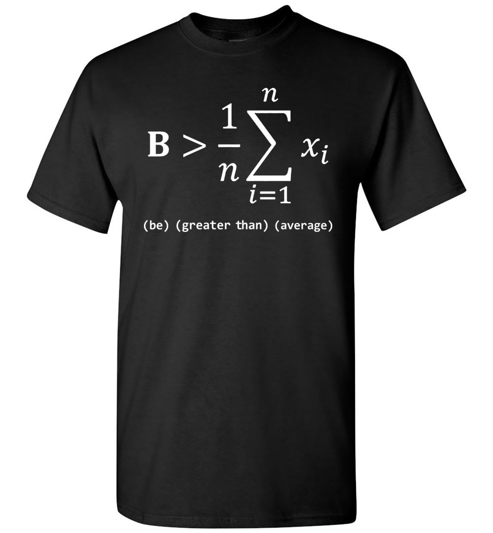 be greater than average