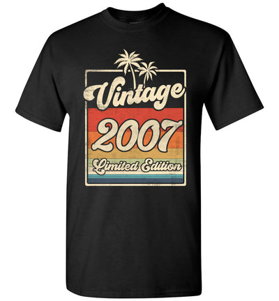 2022 Vintage 2007 15th Birthday Limited Edition 15 Years Old Shirt Gift Boy Girl