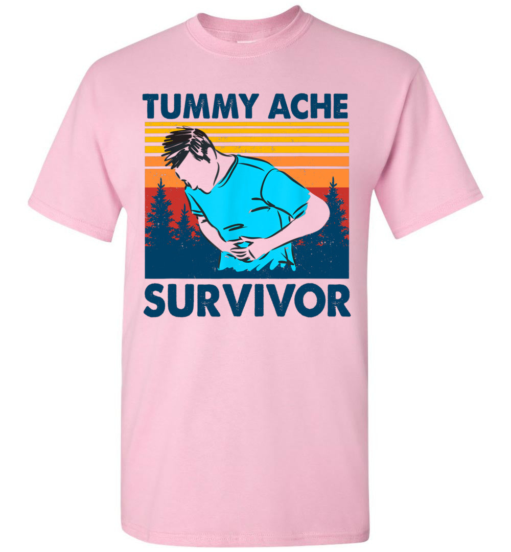 2023 Vintage Tummy Ache Survivor Stomachache Funny (1) Unisex Shirt Gift Women Men