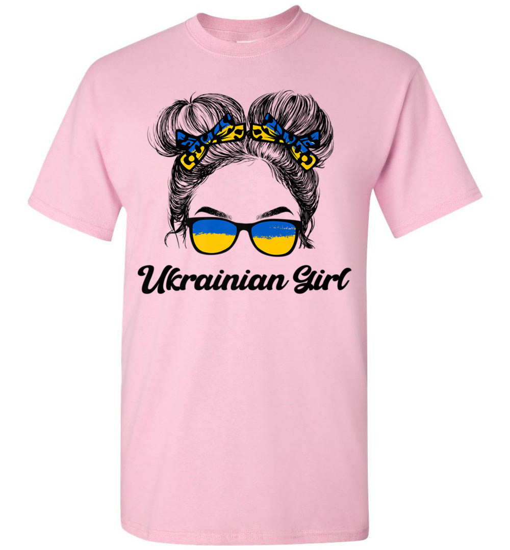 2023 Messy Hair Sunglasses Ukrainian Girl Ukraine Pride Patriotic Unisex Shirt Gift Women Men