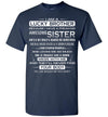 2023 Christmas Funny for Brother from Sister I Am A Lucky Brother Son Daughter Tee Shirt Gift Women