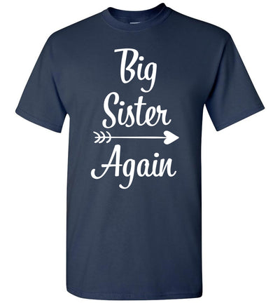 2023 Big Sister Again Big Sister Expecting Baby Pregnancy Announcement Unisex Kids Shirt Gift Boy Gi