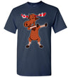 2023 Dabbing Moose Shirt Dancing Canada Elk Canadian Flag Unisex Kids Shirt Gift Boy Girl