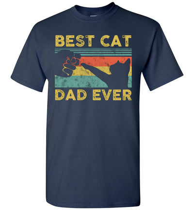 2022 Best Cat Dad Ever Tee Funny Cat Daddy Father's Day