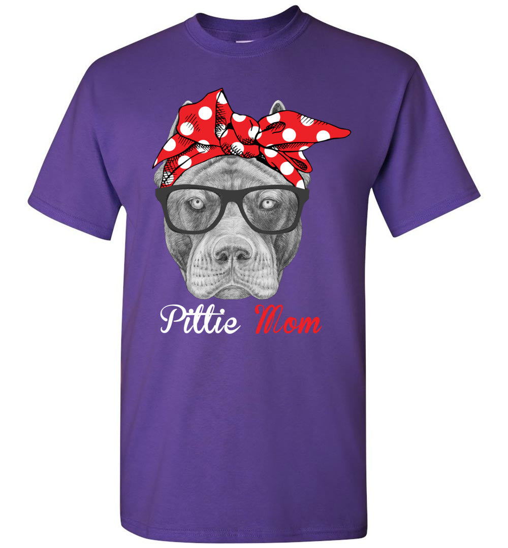 Funny Pittie Mom Unisex Shirt Plus Size XL - 4XL for Pitbull Dog Lovers