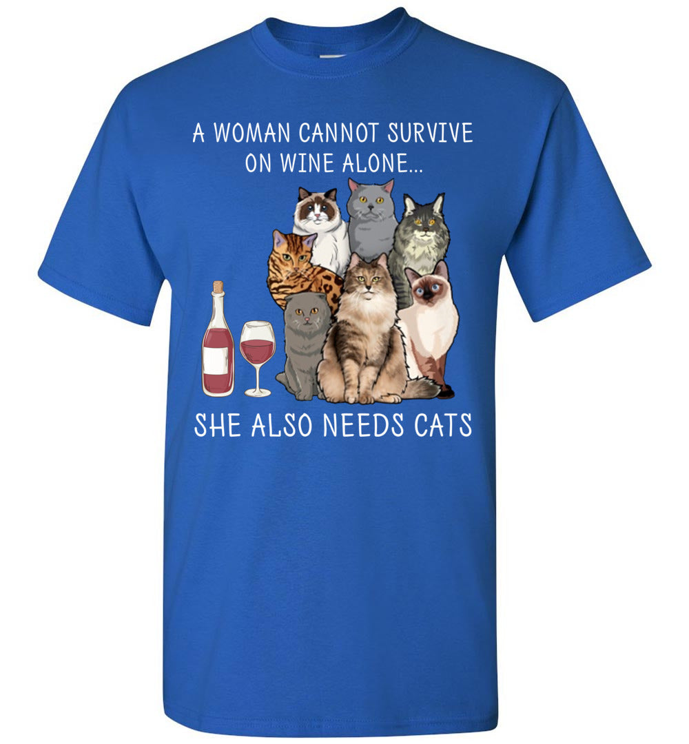 woman survive wine alone cats ca17 TS