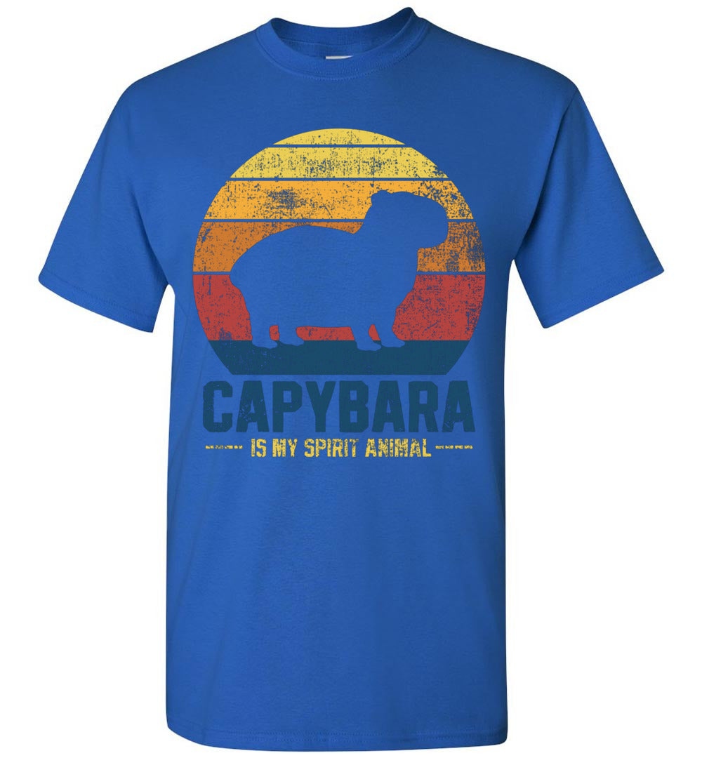 2023 Capybara is My Spirit Animal Vintage Capibara Rodent Animal Lover Unisex Kids Shirt Gift Boy Gi
