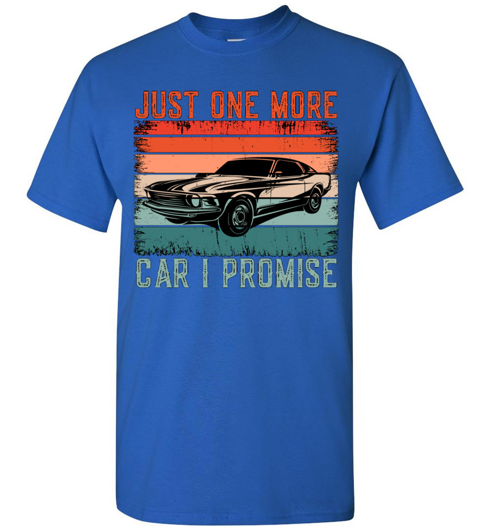 2023 Funny Vintage Just One More Car I Promise Cars Lovers Car Guy Unisex Shirt Gift Women Men