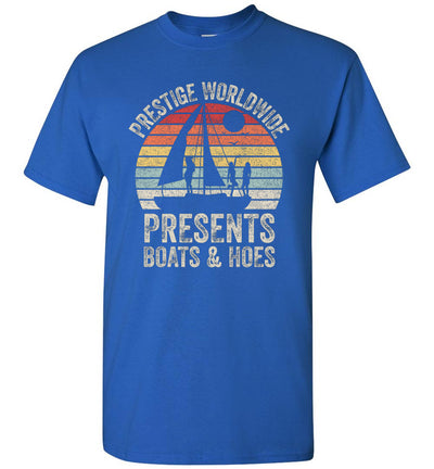 Lunar Zone Vintage Retro Prestige Worldwide Presents Boats and Hoes Unisex Shirt Gift Women Men