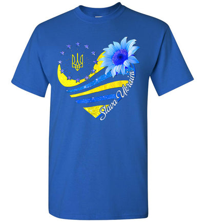 2022 Slava Ukraini Sunflower Ukrainian Flag I Stand with Ukraine Unisex Shirt Gift Women Men