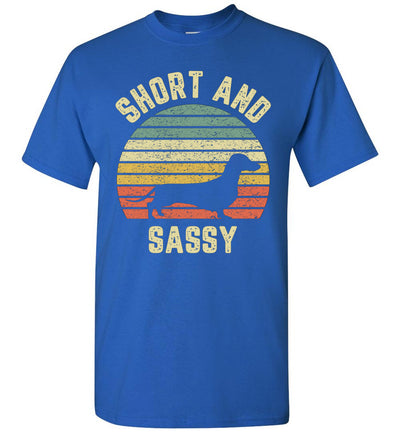 Vintage Dachshund Funny Weiner Dog Short Sassy Doxie Mom Dad Gift Unisex Shirt Women Men