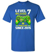 Kids 7th Birthday Gift Video Gamer Level 7 Unlocked Awesome 2015 Youth Shirt Gift Boy Girl