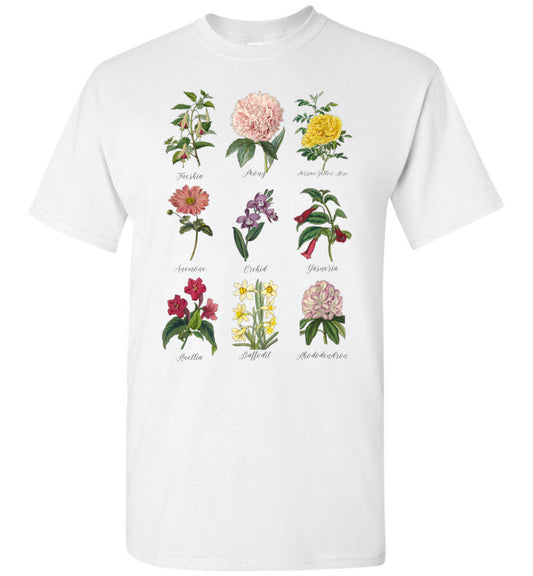 Vintage Botanical Floral Flower Wild Plant Gardener Gardening Garden Unisex Shirt Gift Women Men