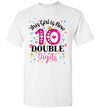 10 Year Old 10th Birthday This Girl is Now 10 Double Digits Unisex Shirt Gift Girl