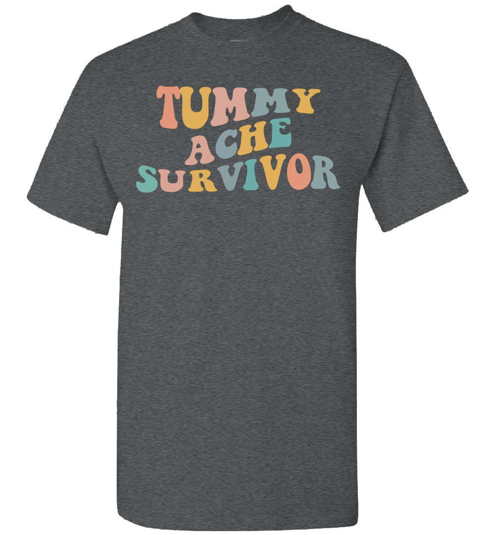 2022 Tummy Ache Survivor Retro Vintage Unisex Shirt Gift Women Men