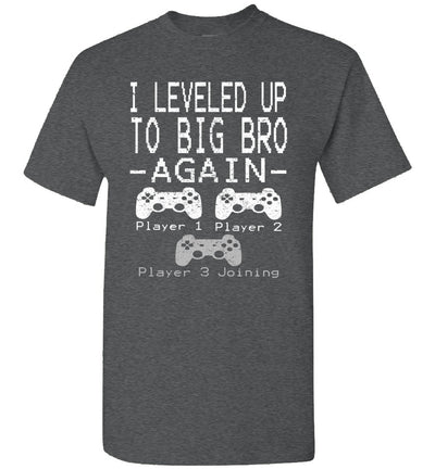 Big Brother Est 2022 Shirt I Leveled Up to Big Brother Again Unisex Shirt Gift Boys