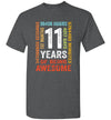 11th Birthday 11 Years Old Vintage Retro 132 Months Youth Shirt Gift Boys Girls