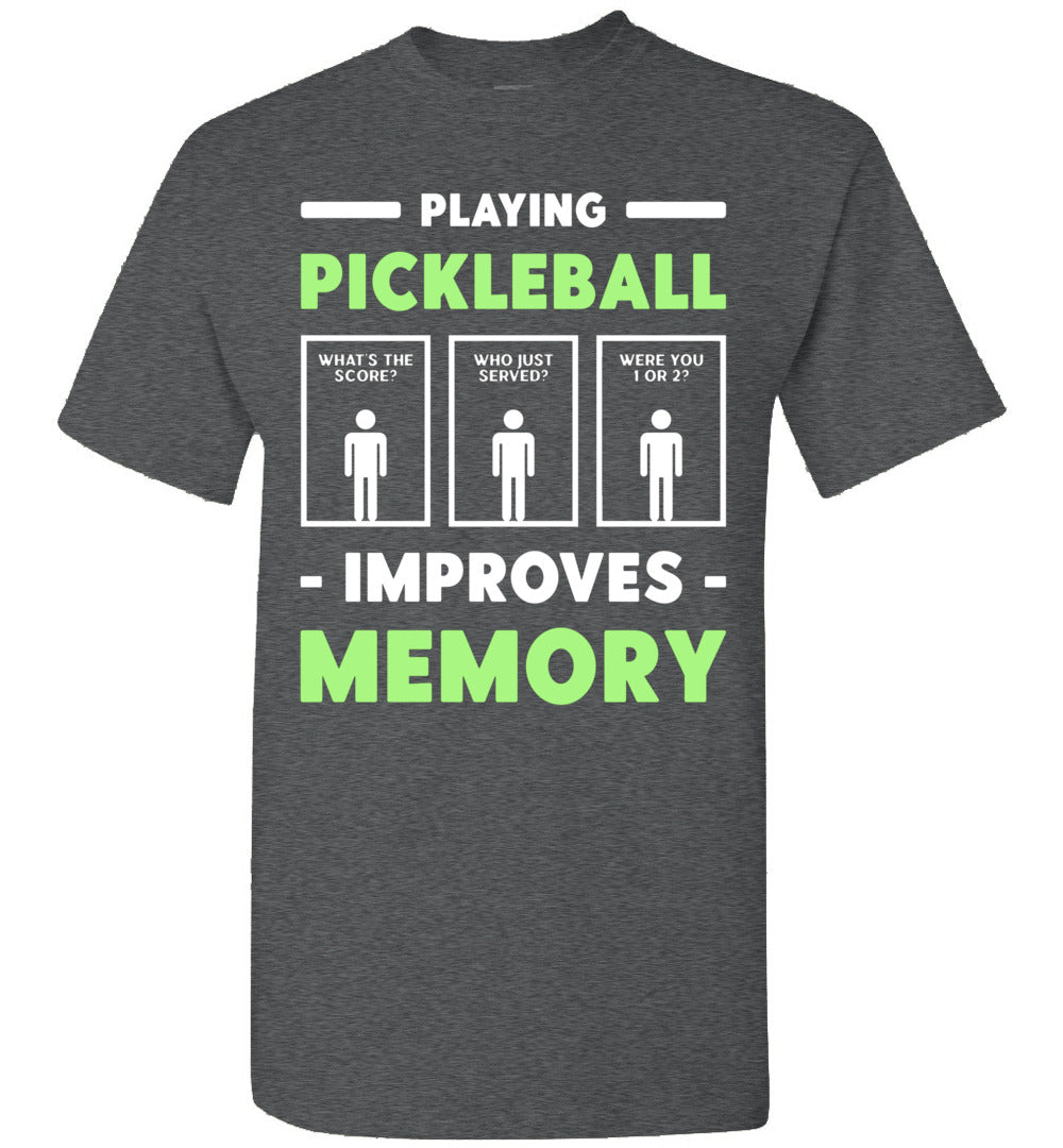 2023 Playing Pickleball Improves Memory Dink Player Unisex Shirt Gift Women Men