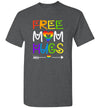 Lunar Zone Free Mom Hugs LGBTQ Rainbow Heart LGBT Pride Month Unisex Shirt Gift Women Men