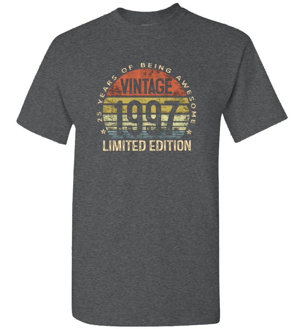 25 Year Old Gifts Vintage 1997 Limited Edition 25th Birthday Unisex Shirt Gift Women Men