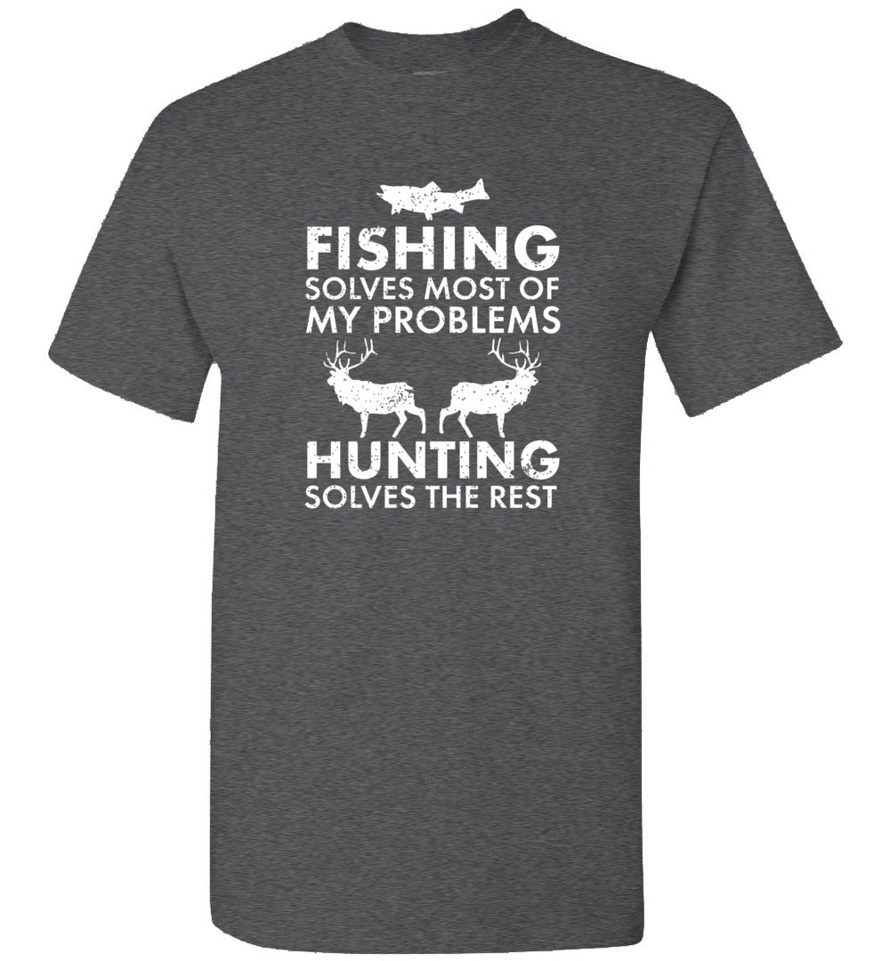 Funny Fishing and Hunting Gift Christmas Humor Hunter Cool Unisex Shirt Gift Women Men