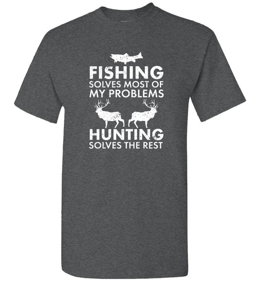 Funny Fishing and Hunting Gift Christmas Humor Hunter Cool Unisex Shirt Gift Women Men