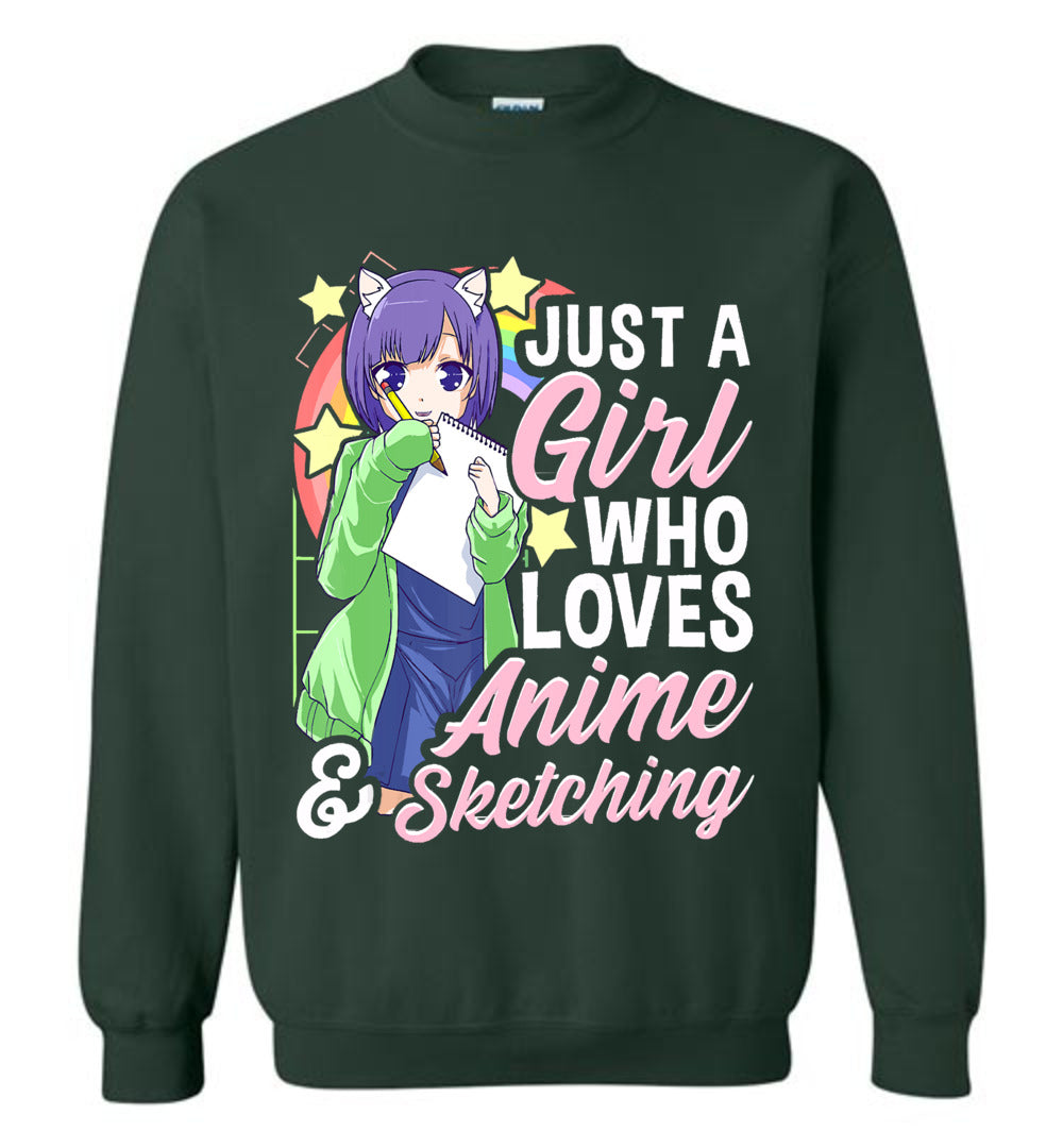 Just a girl love anime ca19 sweatshirt TS