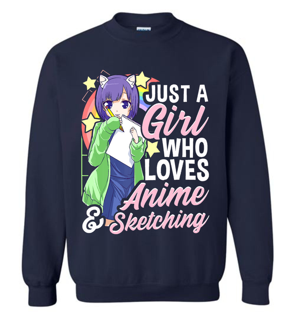 Just a girl love anime ca19 sweatshirt TS
